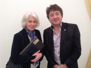 Penny Garner with Dany Nobus at the Cheltenham Literary Festival